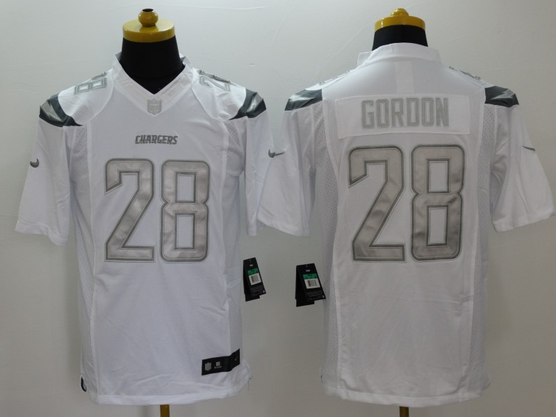 Men's Los Angeles Chargers Melvin Gordon III #28 White Jersey